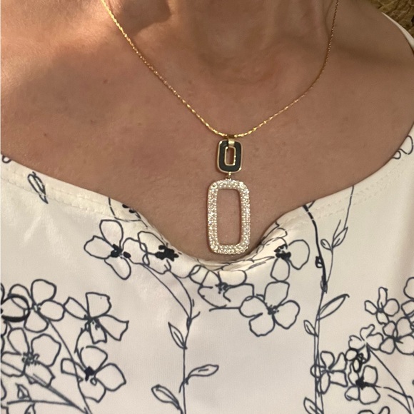 Rectangular Bar Necklace - Picture 3 of 8